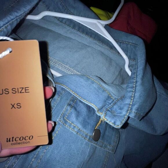 Utcoco blue Jean dress NWT XS - Picture 5 of 5